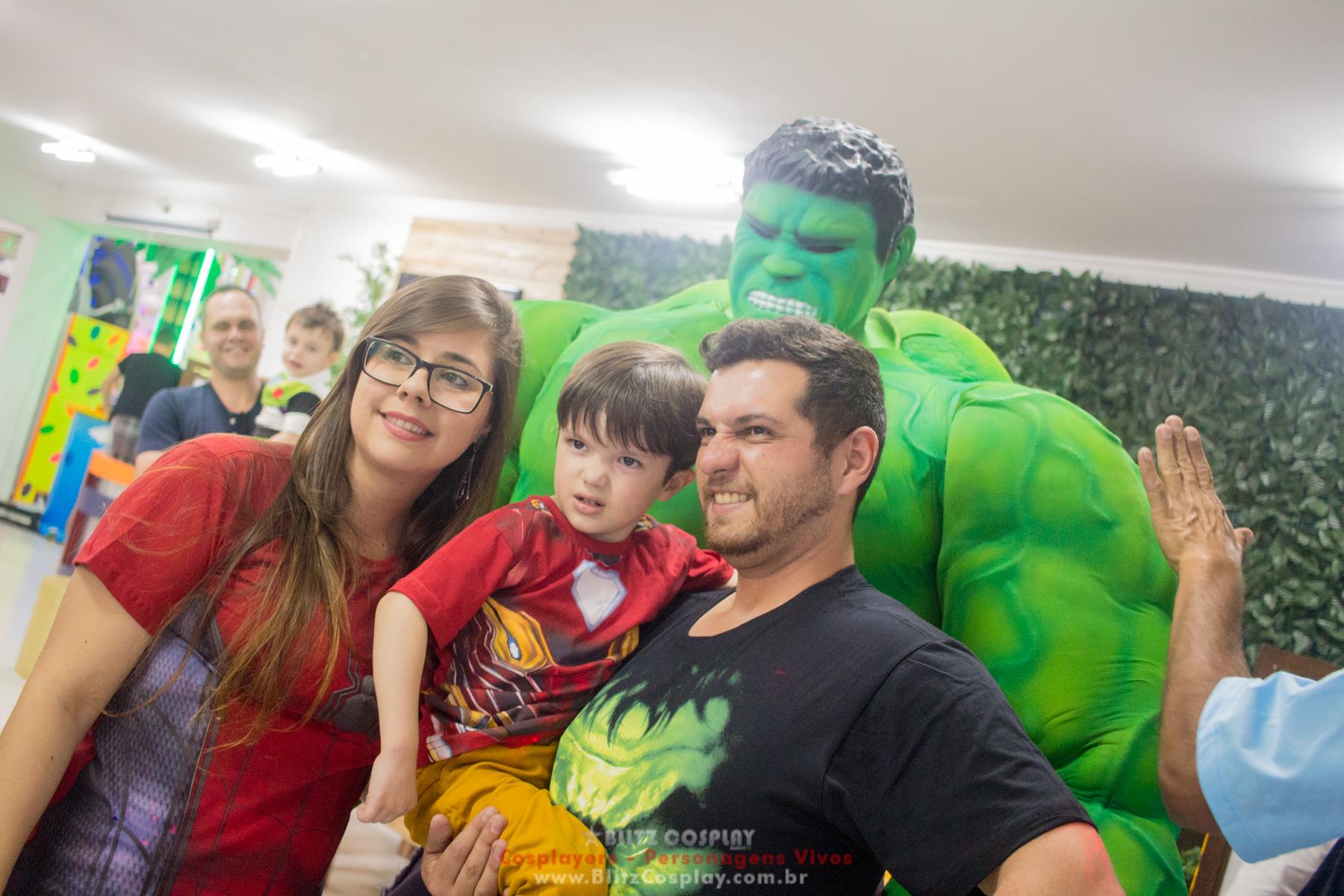 Hulk Personagem vivo para festas e eventos