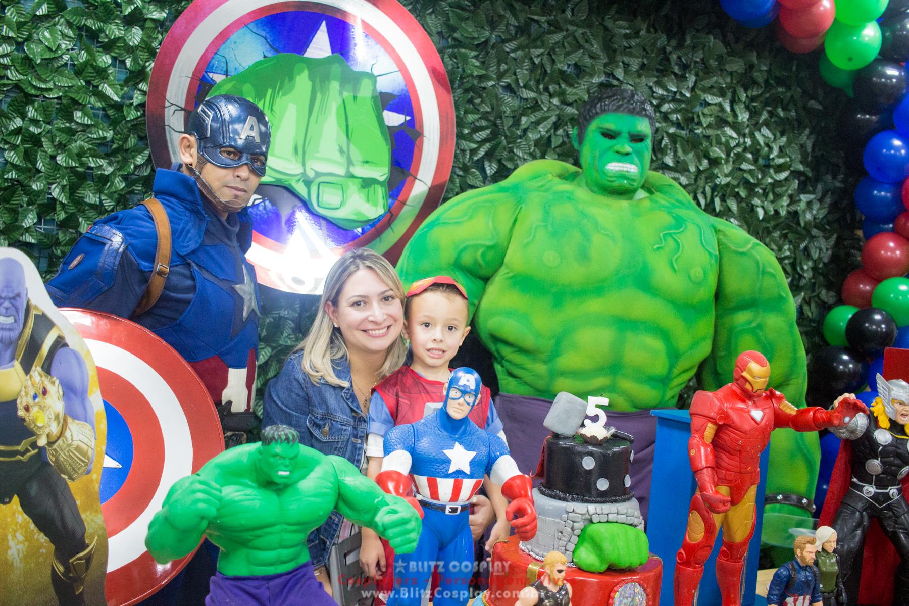 Personagem vivo Hulk para festa e eventos