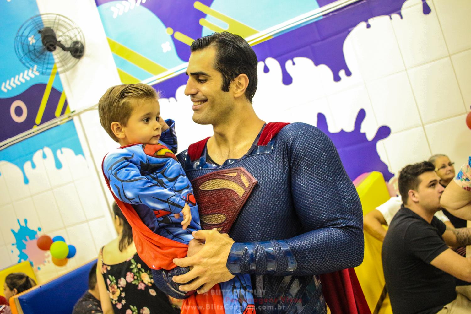 SuperMan Personagem Vivo Para Festas.