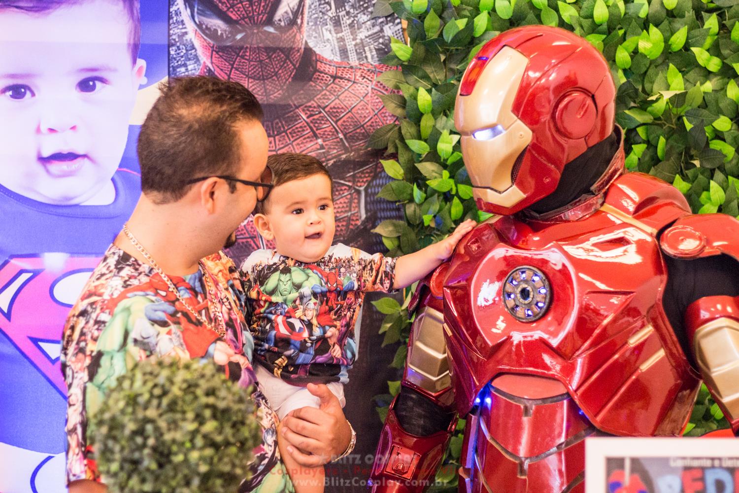 Homem Aranha e Iron Man Personagem Vivo