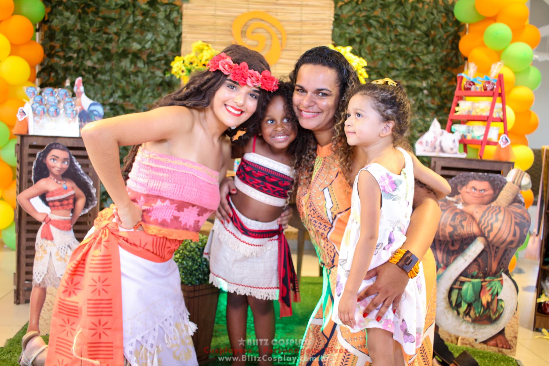 Moana personagem vivo para festas e eventos