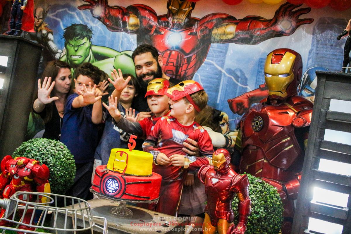 Homem de ferro personagem para festas