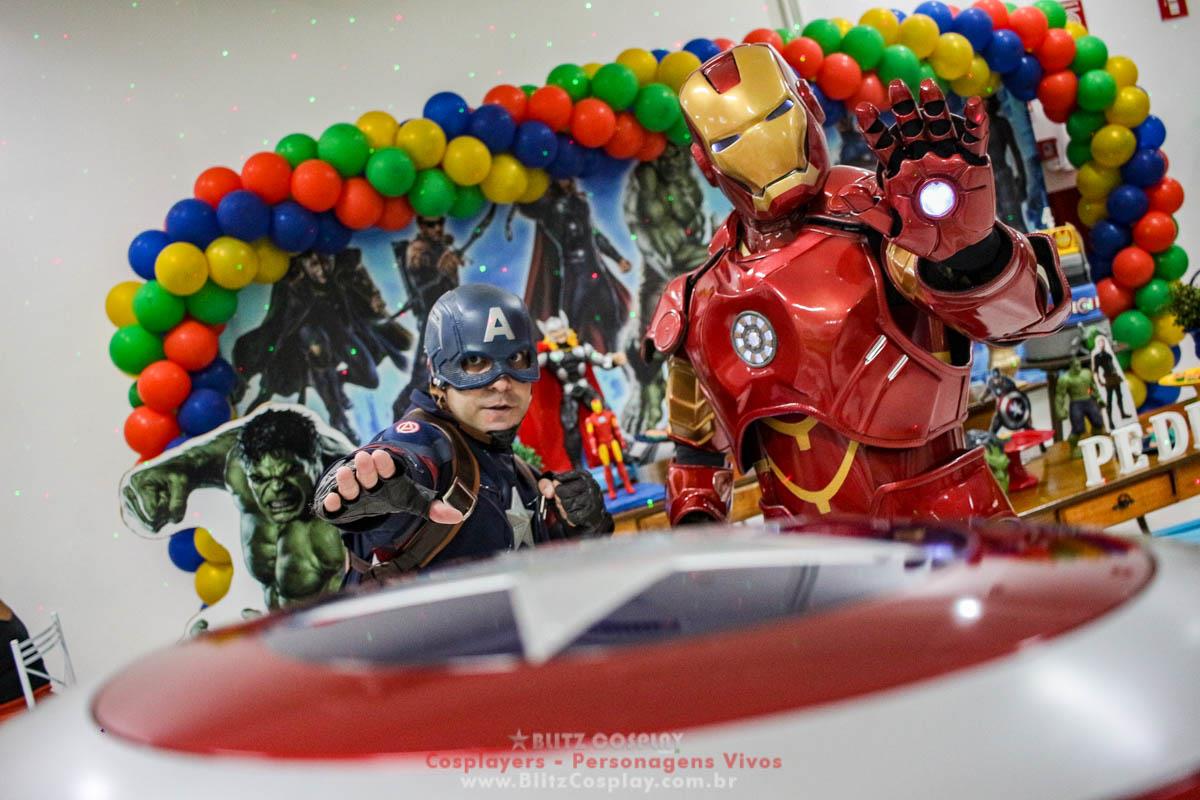 Os Vingadores Personagens Vivos Para Festas.