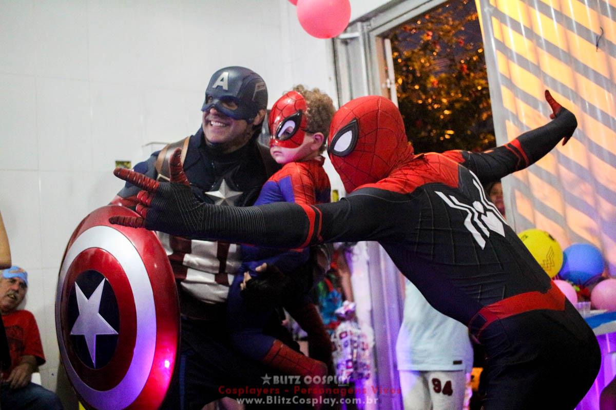 Os Vingadores Personagens Vivos Para Festas.