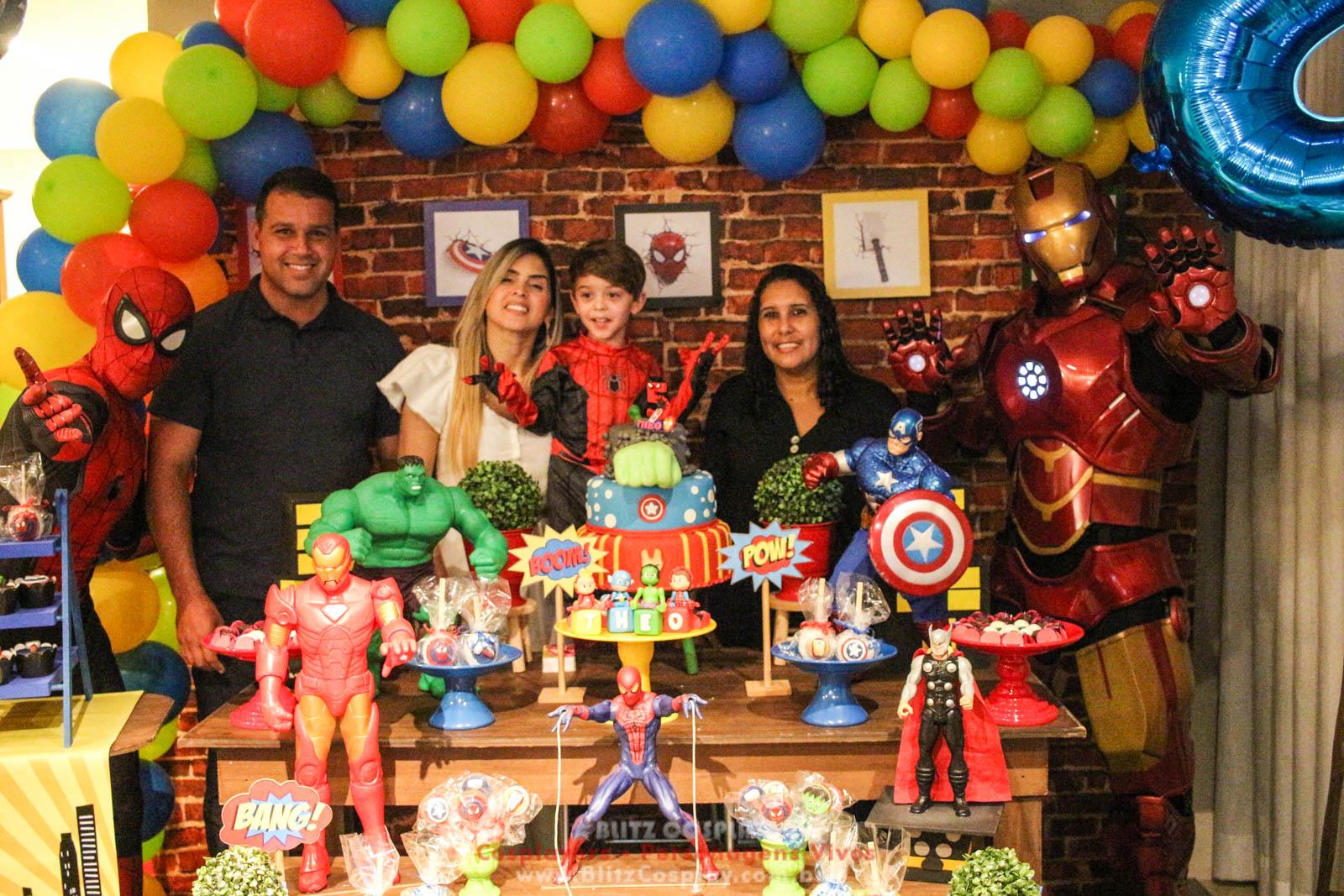 Heróis Personagens Vivos Para Festas e Eventos.