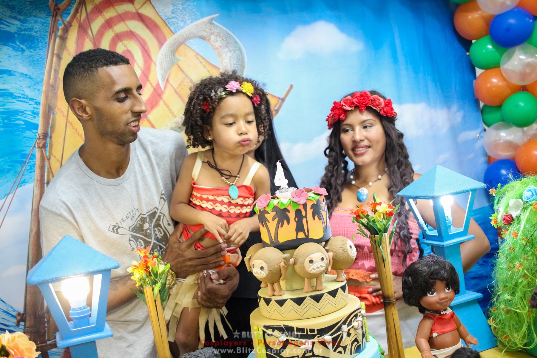 Moana personagens vivos para festas