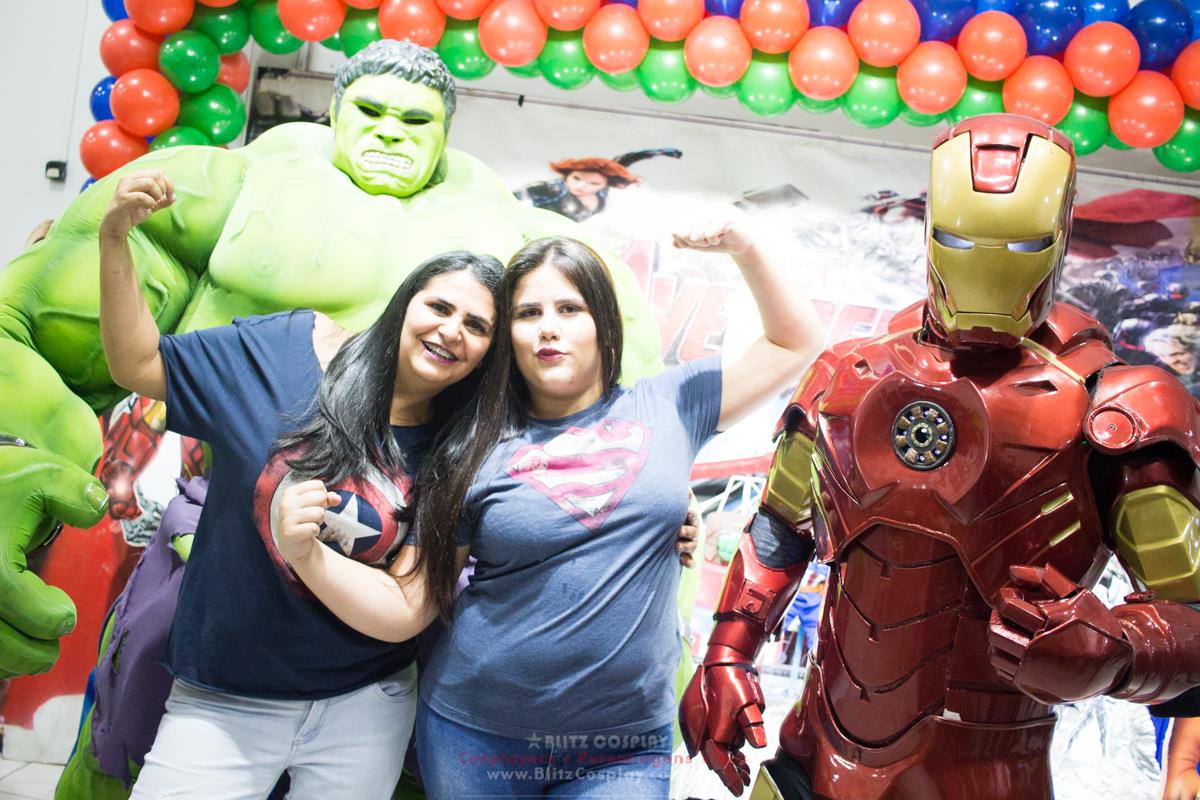 Personagem vivo Hulk para festas