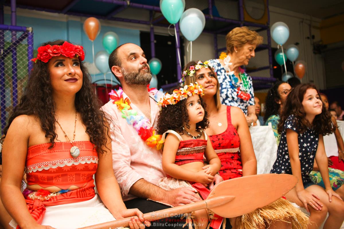 Moana personagem vivo para aniversários