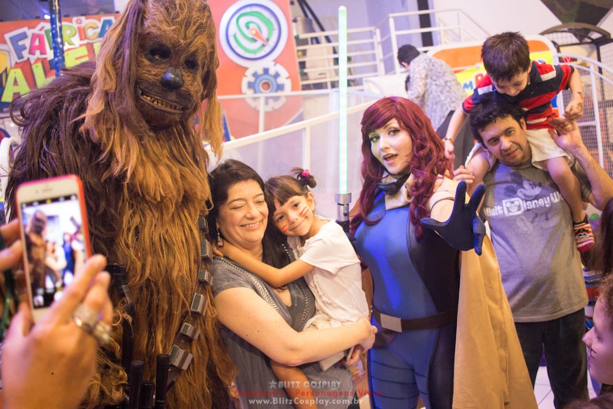 Personagem vivo Chewbacca para festa
