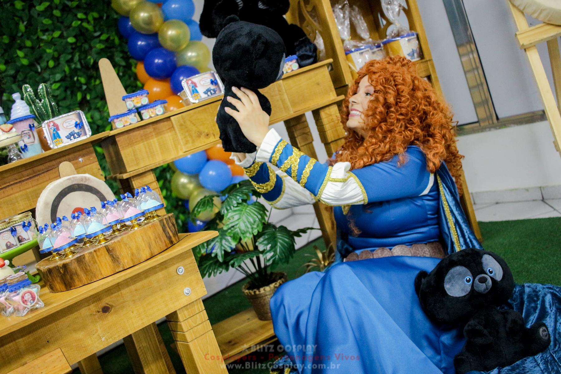 Merida Personagem Vivo Para Festas.