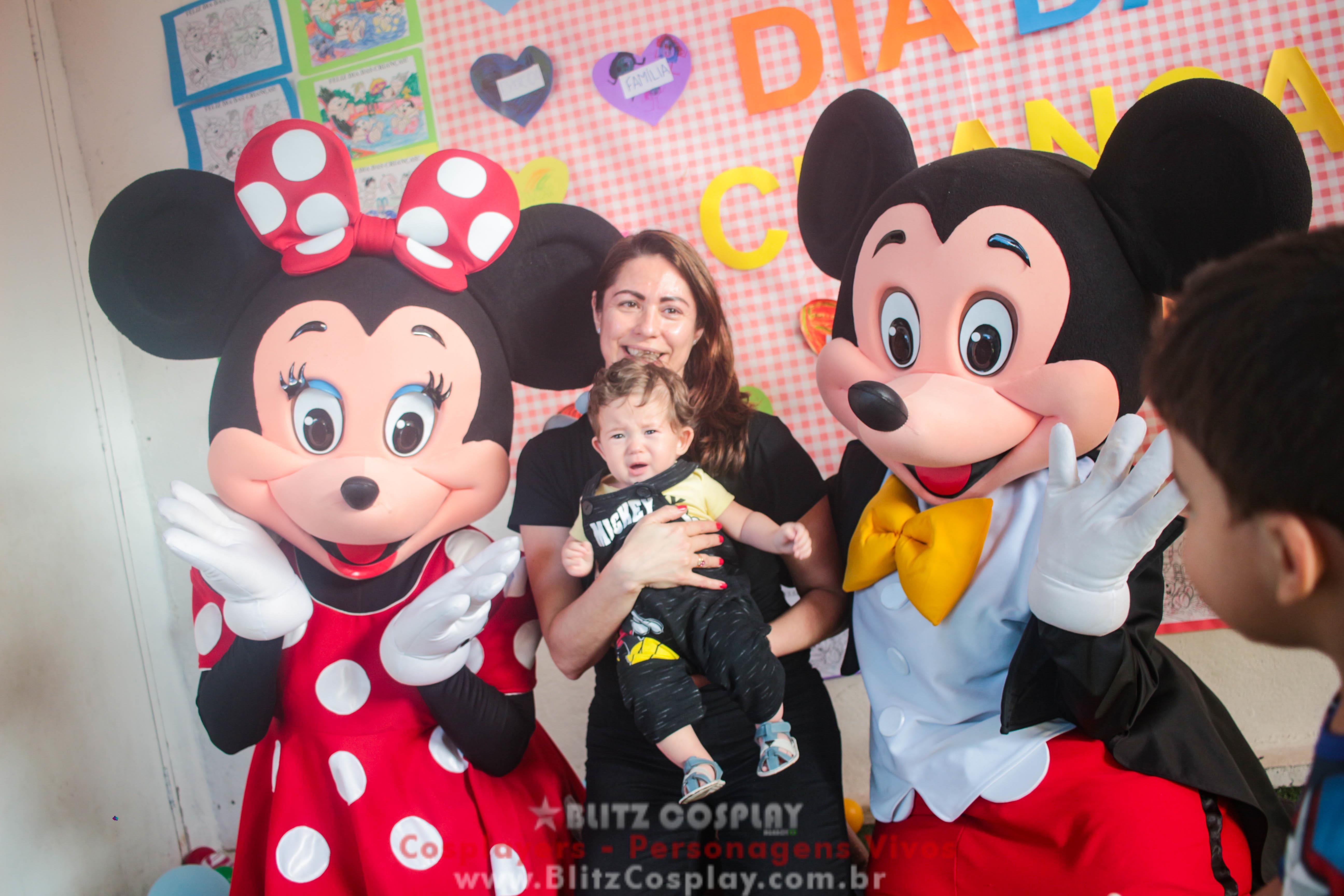 Mickey e Minnie Personagens Vivos Para Festas e Eventos.