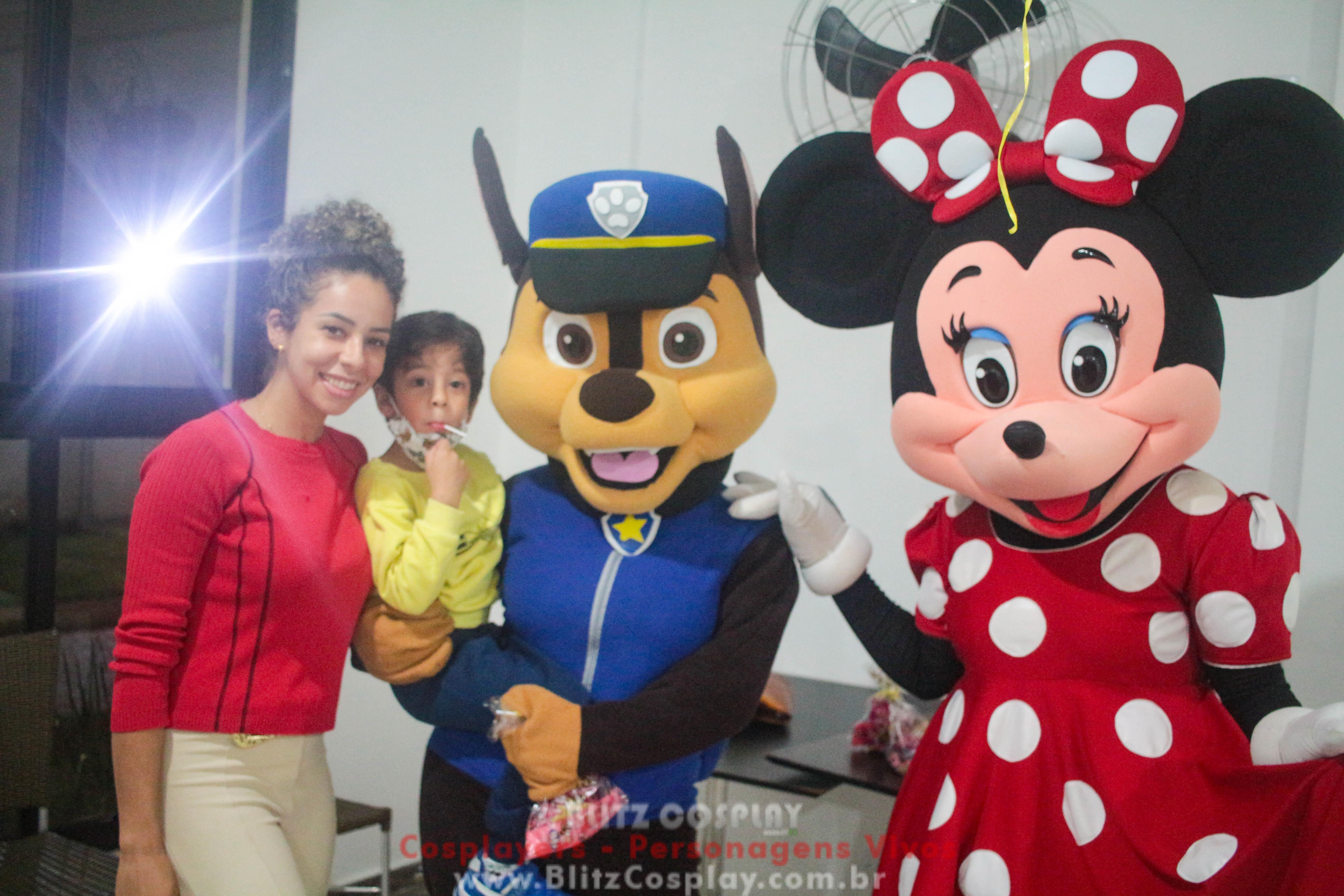 Minnie e Chase Personagens Vivos Para Festas e Eventos. 