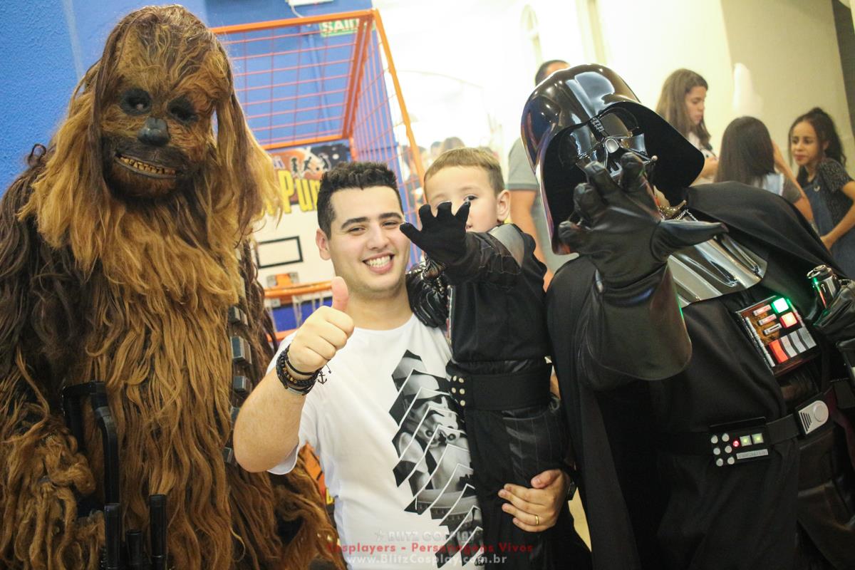 Personagens vivos Star Wars para festas