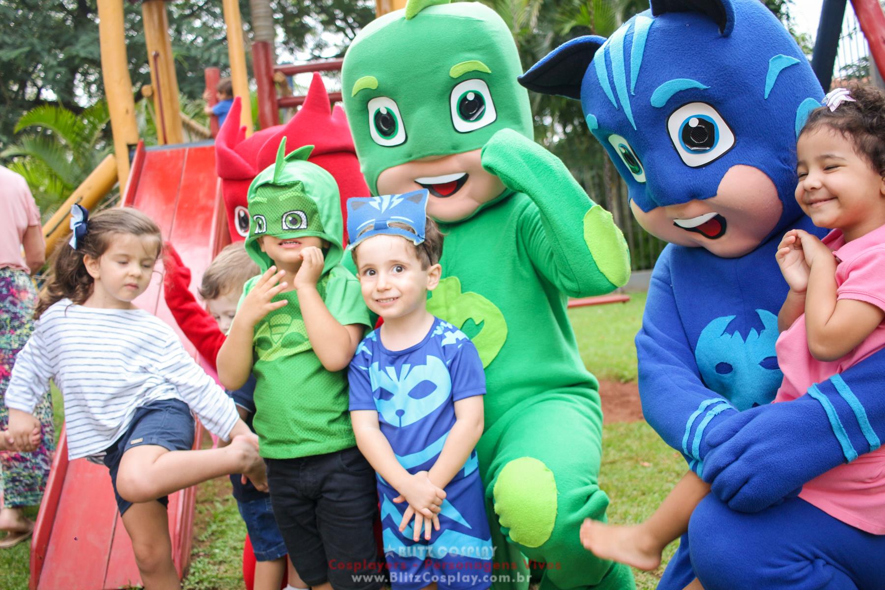 PJmask personagens vivos para festa 