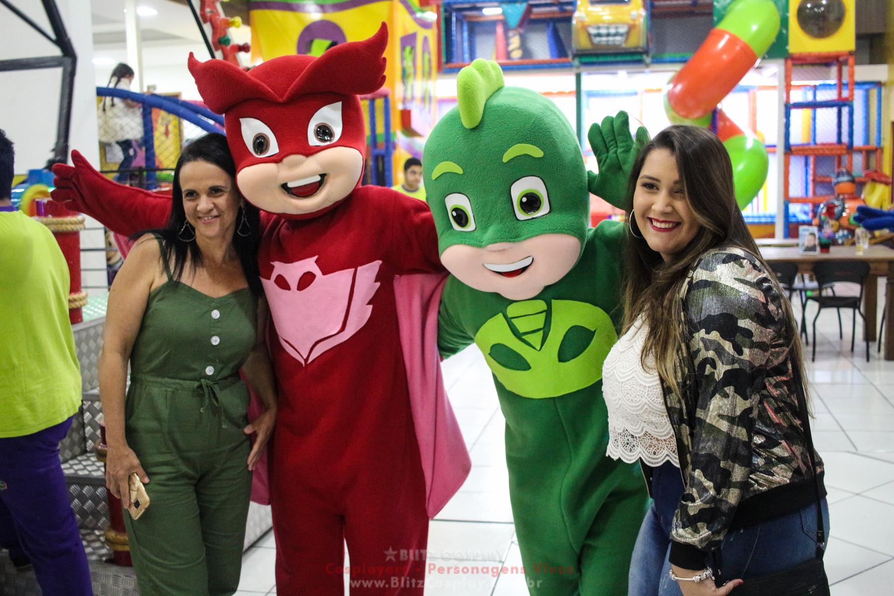 PJMasks Personagens Vivos Para Festas.