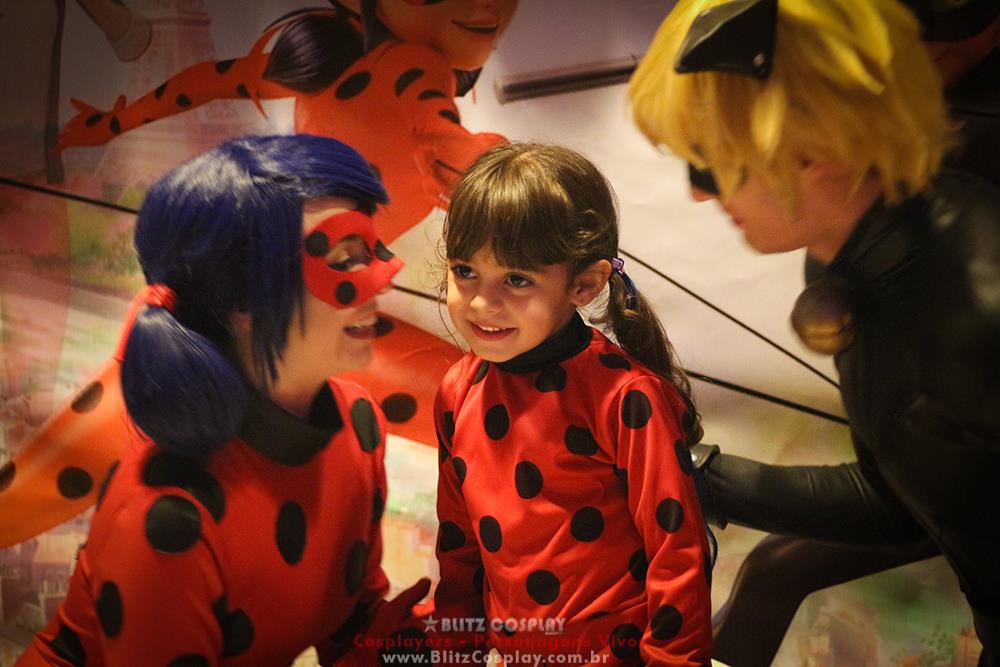 Personagens vivos Lady Bug para festas