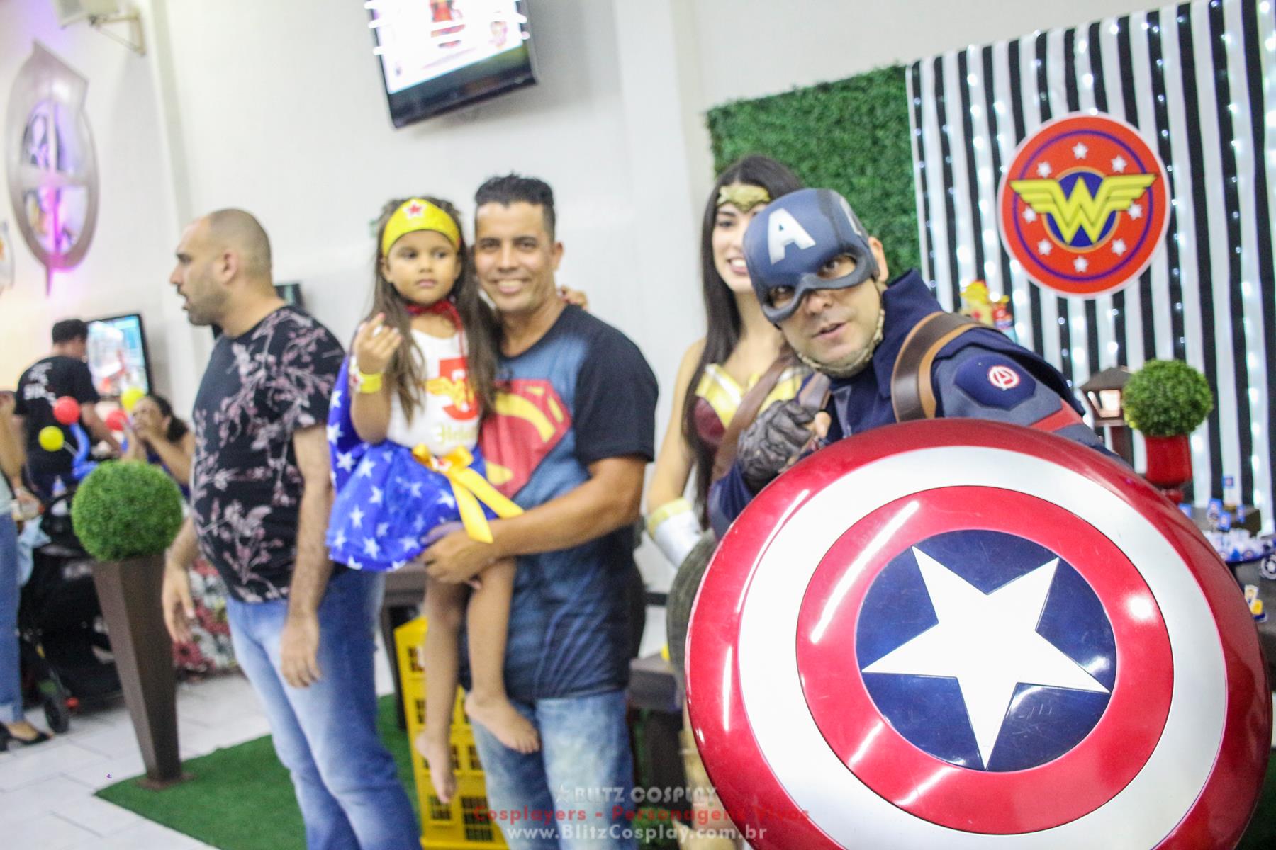 Capitão America Personagem vivo festas