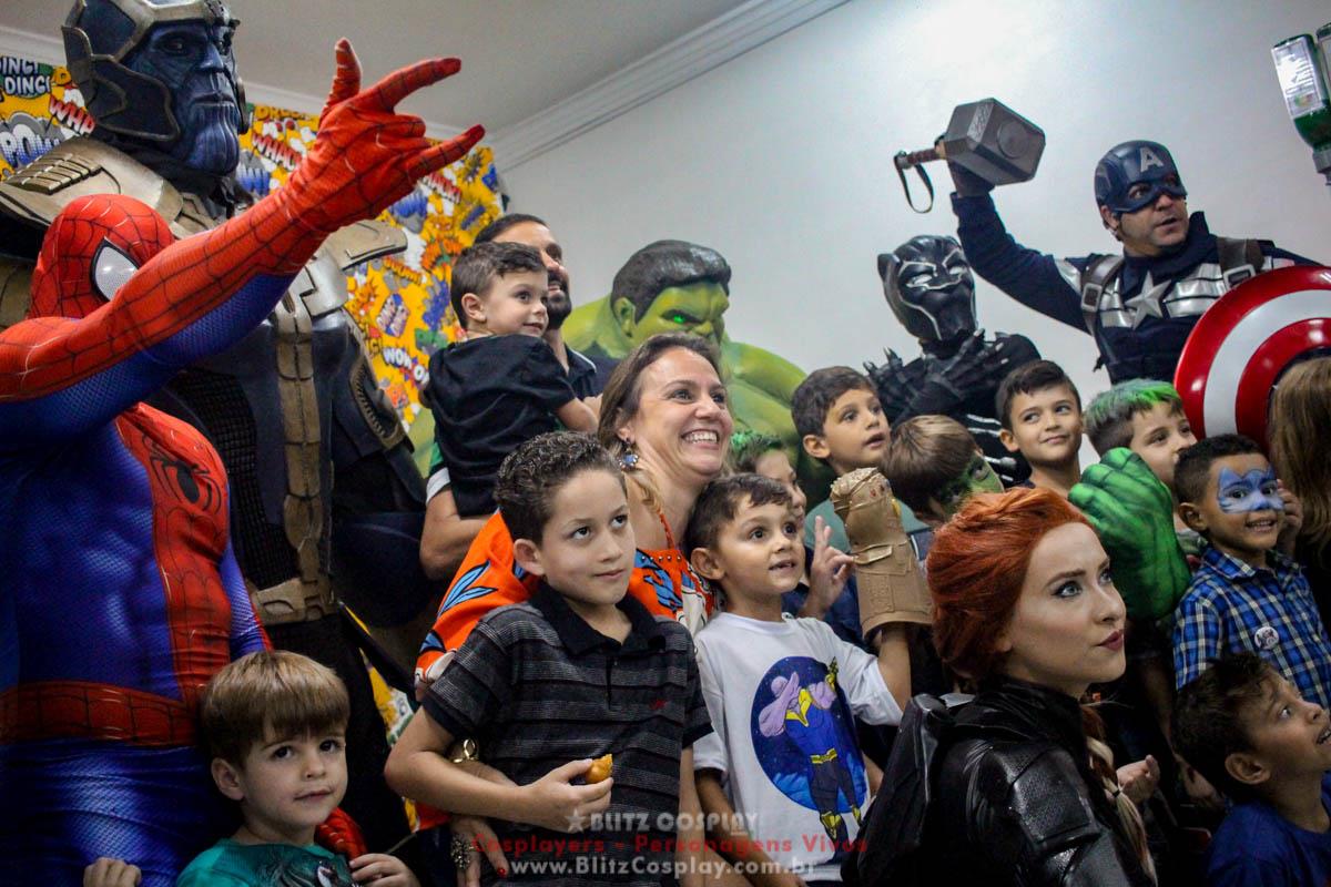 Os Vingadores Personagens Vivos Para Festas.