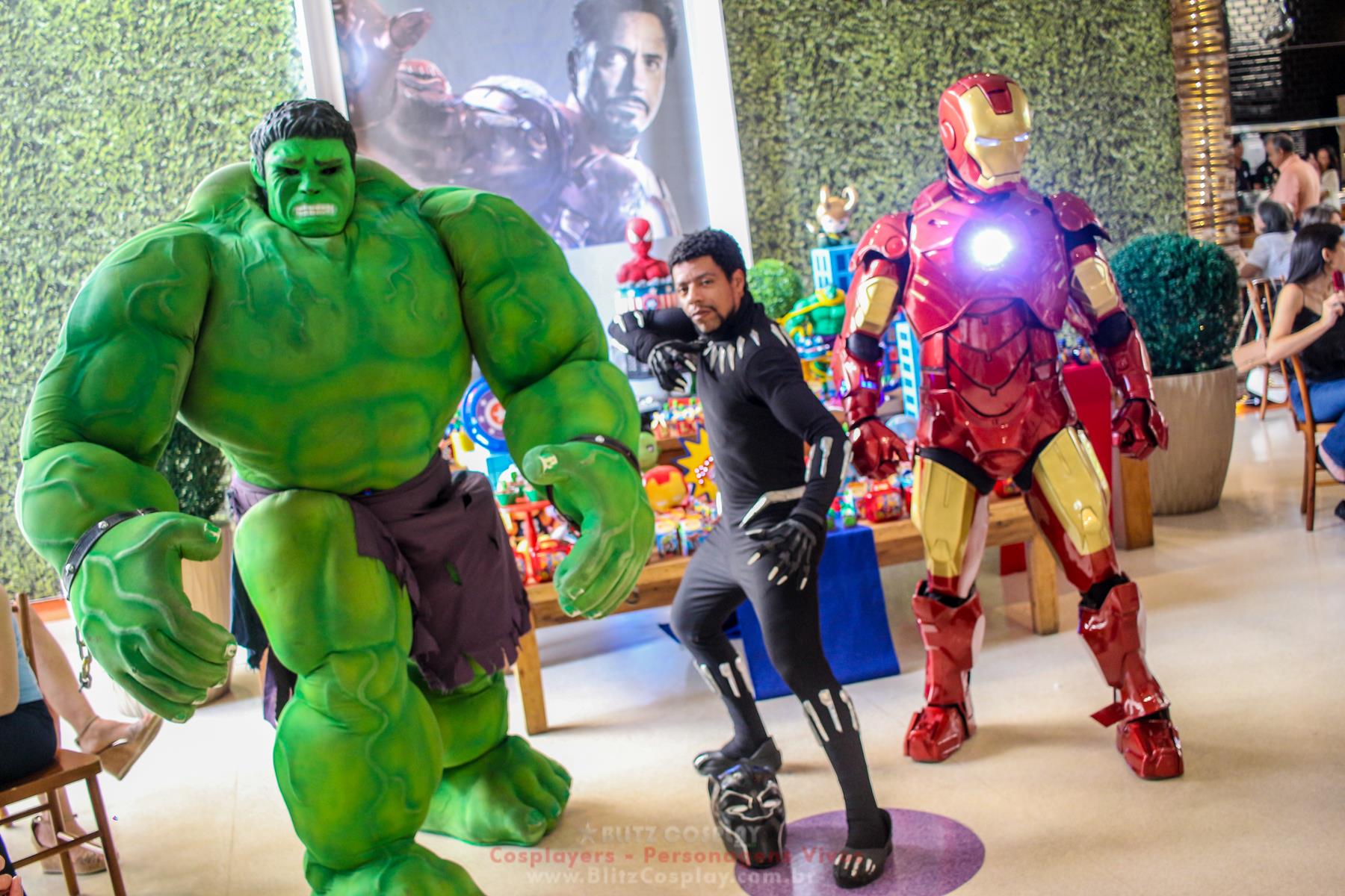 Os Vingadores Personagem Vivo Para Festas.
