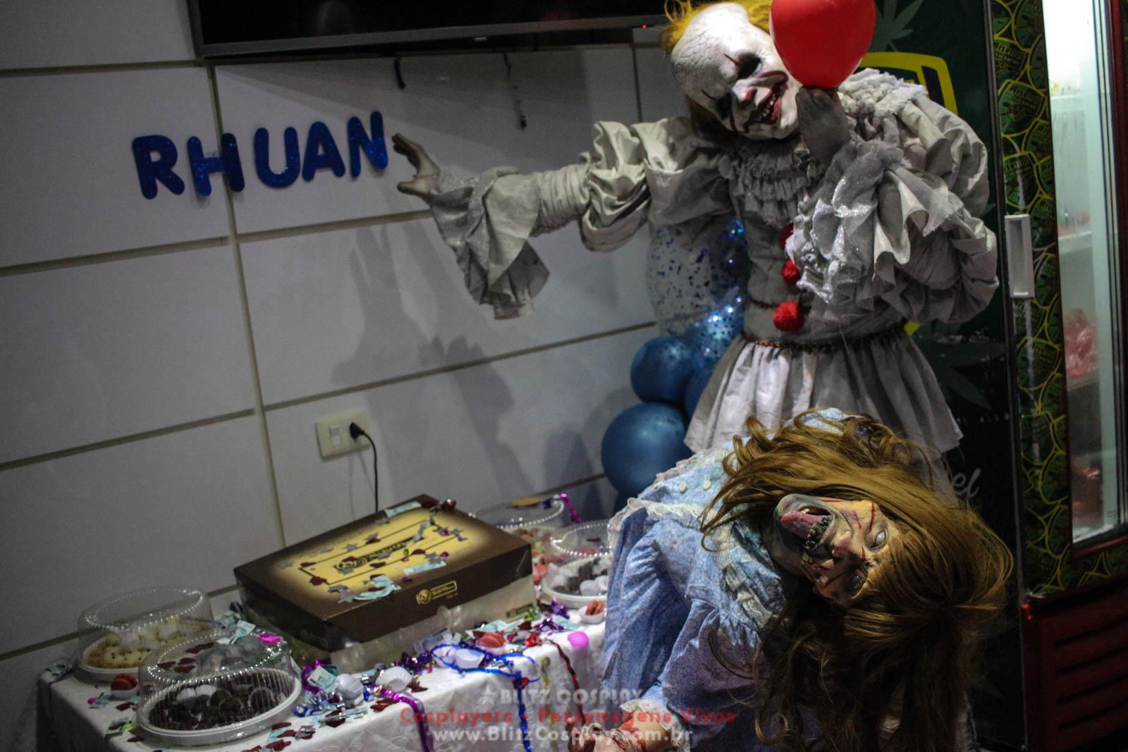 It A Coisa e Exorcista Personagem Vivo Para Festas e Eventos.