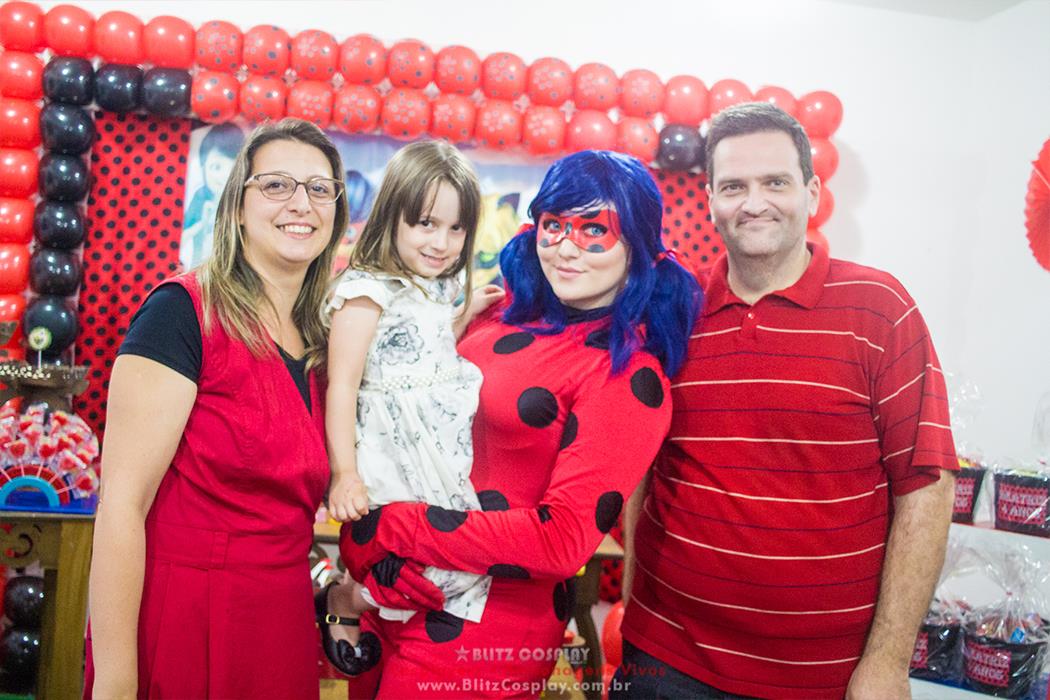 Ladybug Personagens vivos para festa
