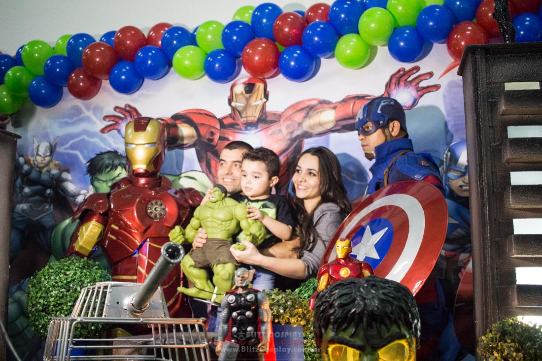 Personagem vivo Homem de ferro