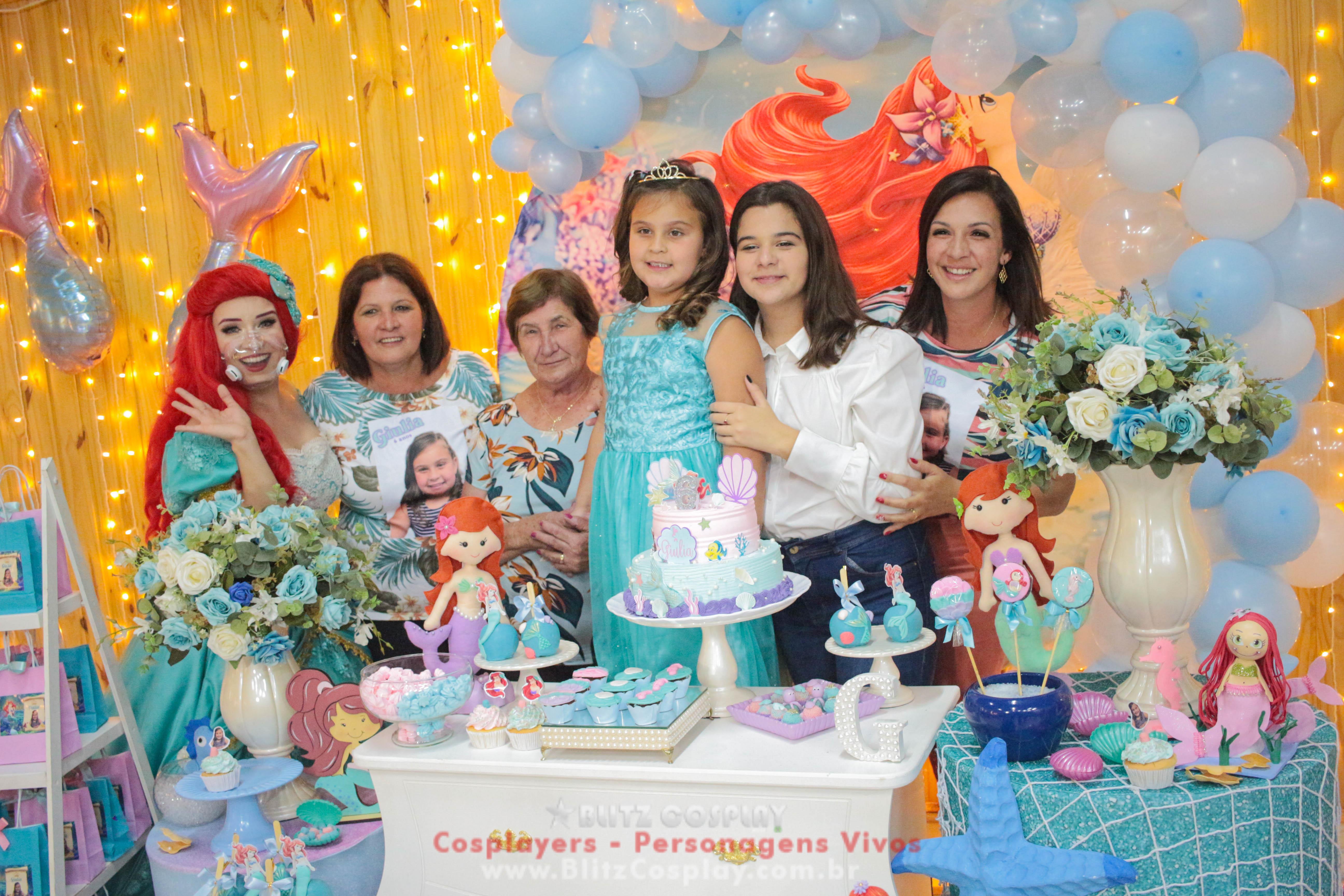 Ariel Personagem Vivo Para Festa e Eventos.