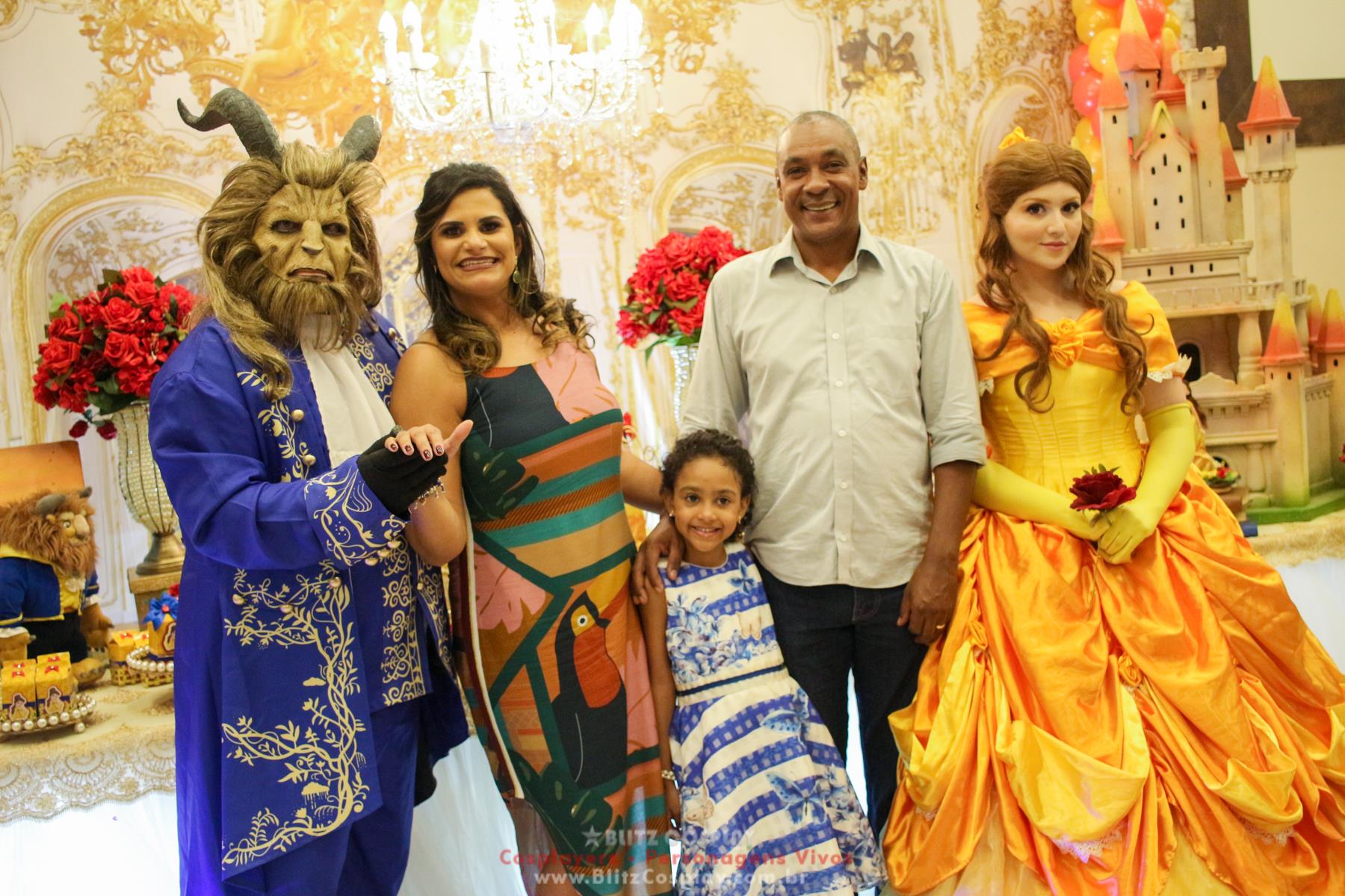 A bela e a Fera Personagens vivos festas