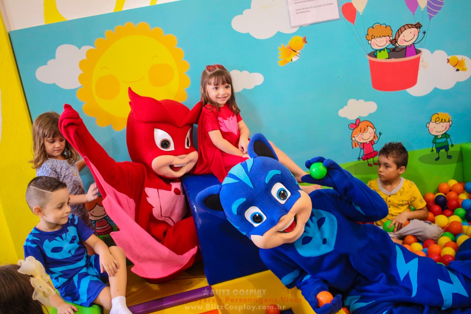 Pjmask Personagem Vivo Para Festas