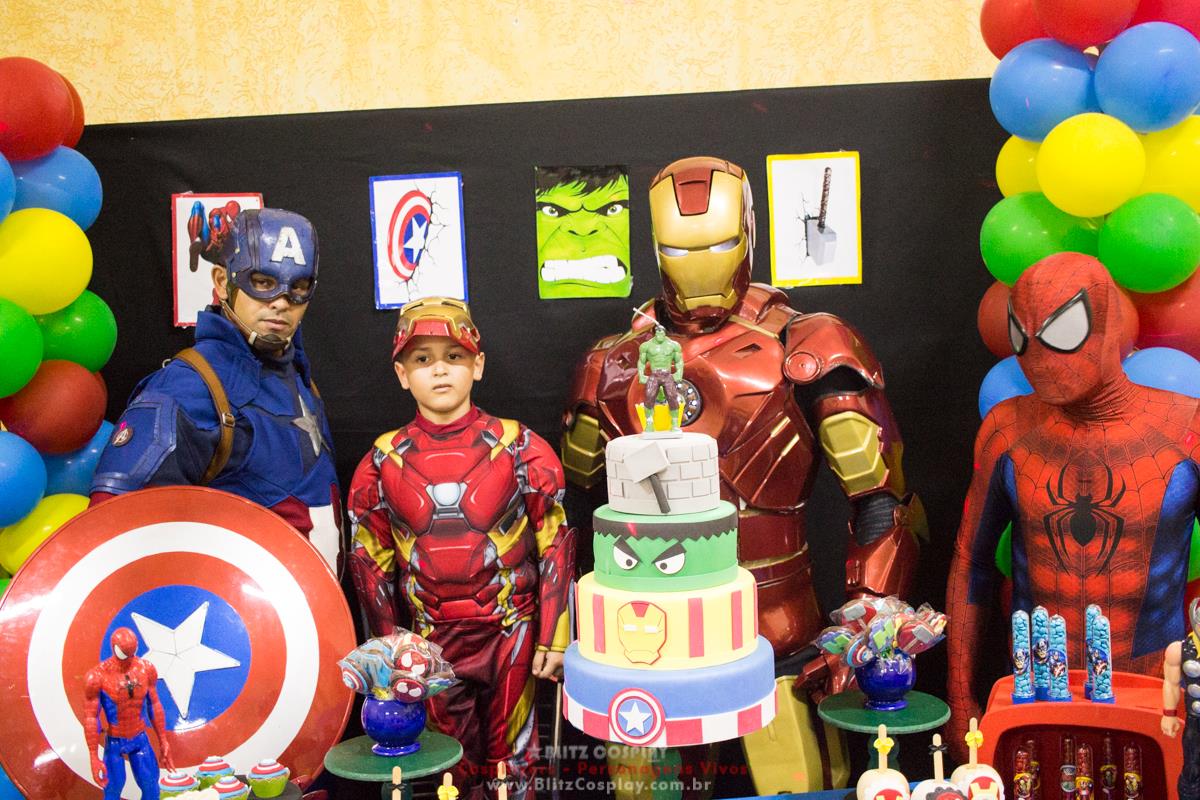 Personagem vivo Homem Aranha para festas