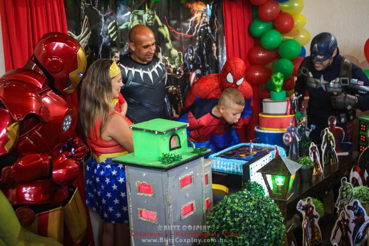 Os Vingadores Personagens Vivos Para Festas.