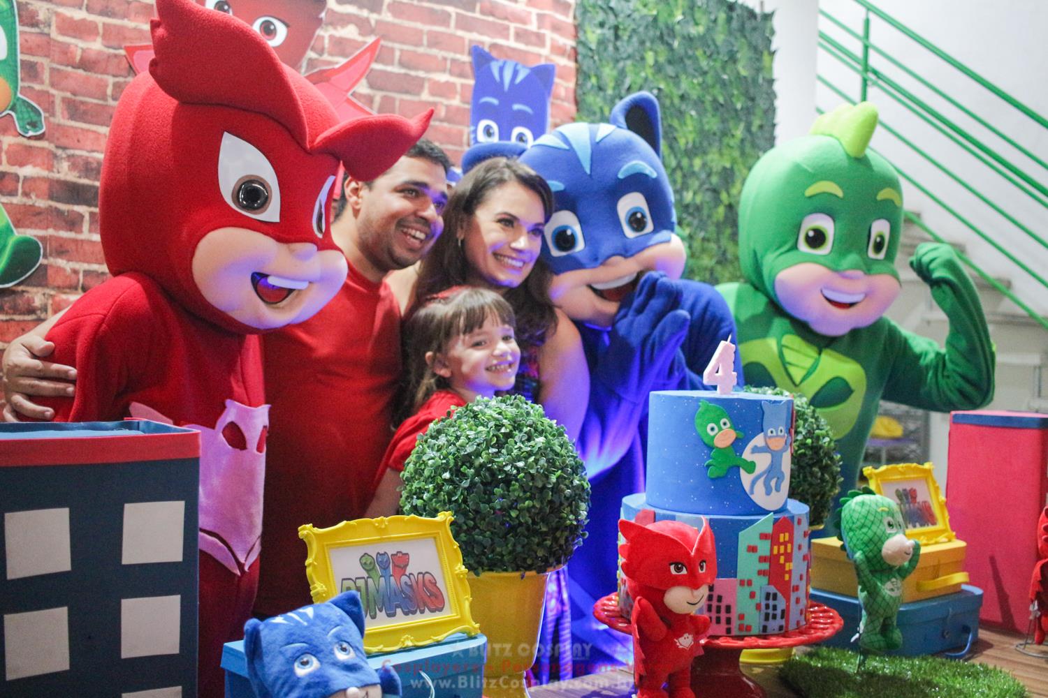 Pjmask Personagem Vivo Para Festas