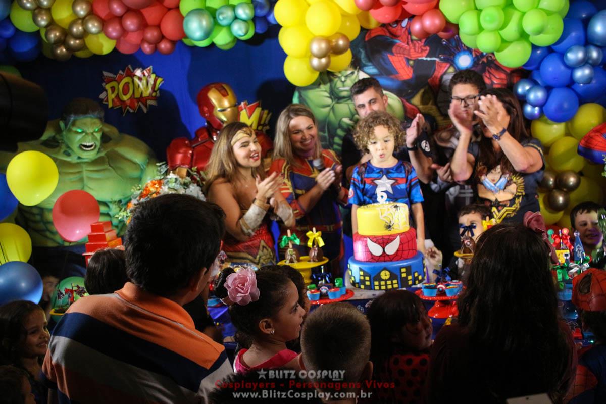 Os Vingadores Personagens Vivos Para Festas.