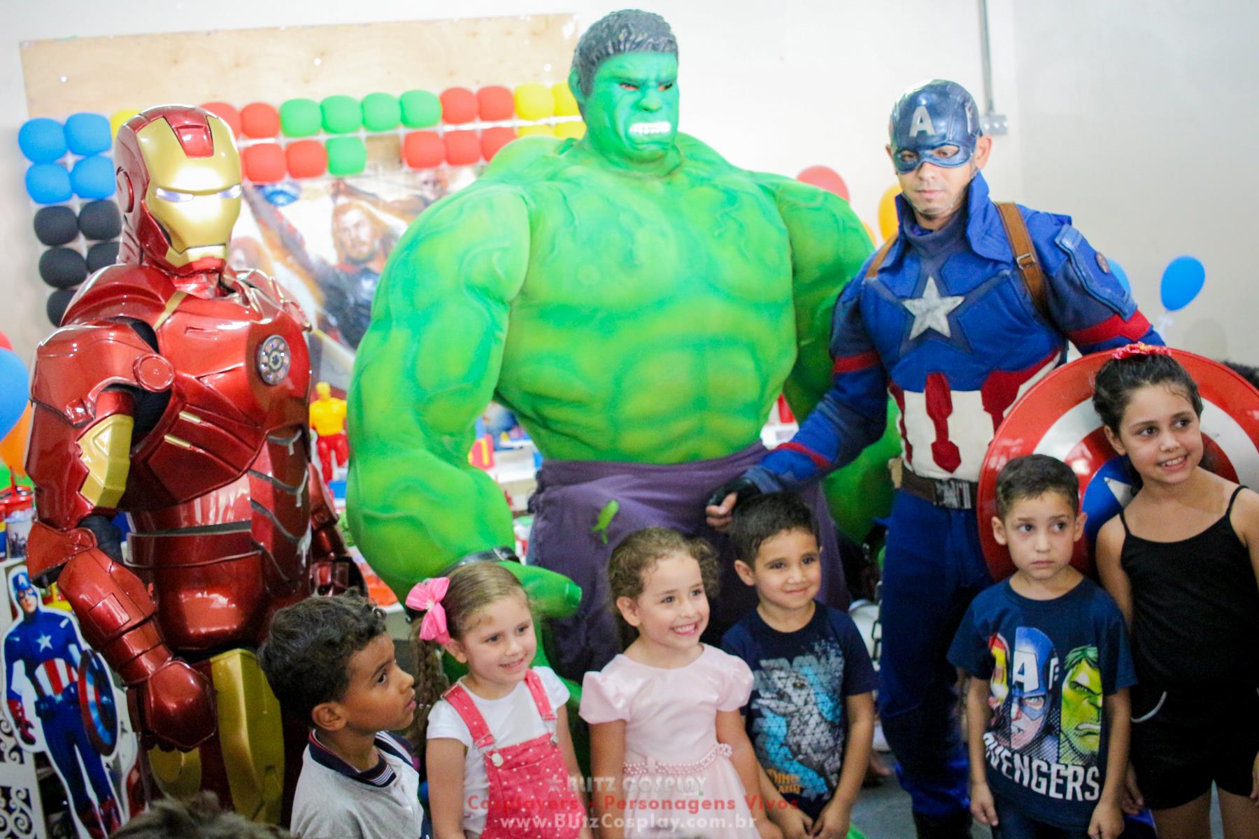 Hulk Personagem vivo para festas e eventos