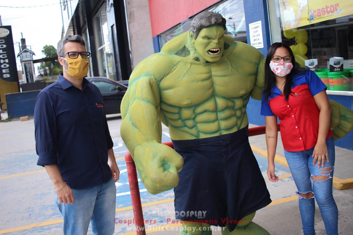 Hulk e Sonic Personagens Vivos Para Festas e Eventos.