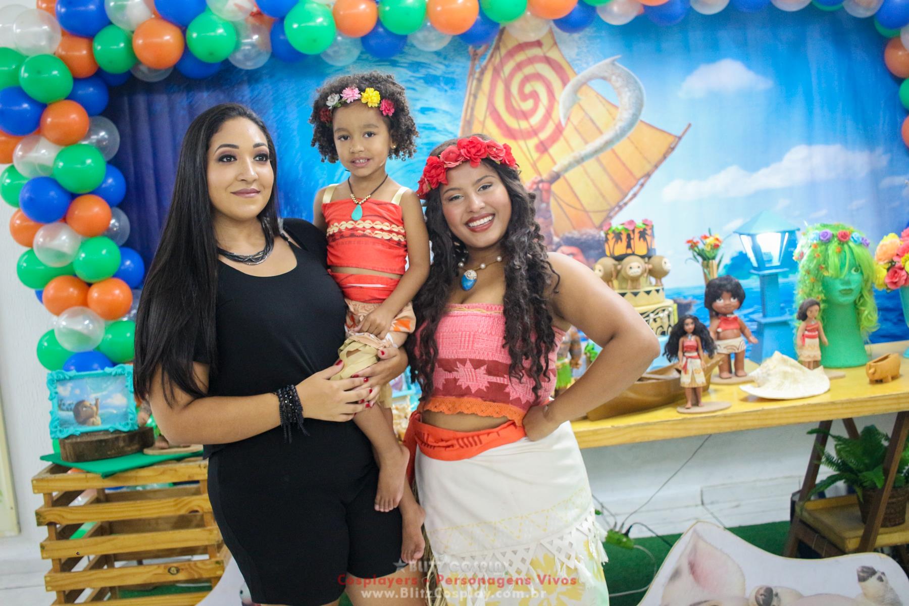 Moana personagens vivos para festas