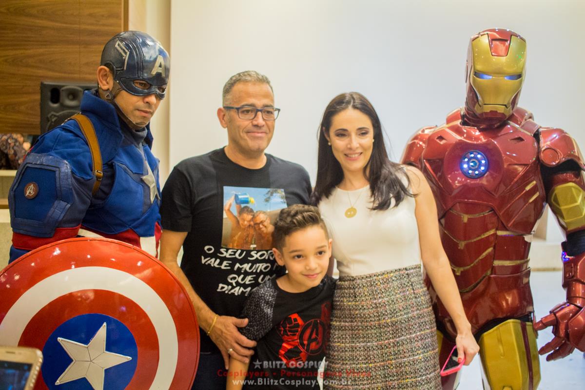 Personagens vivos The Avengers para festas