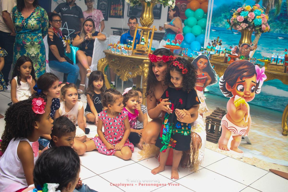Moana personagem vivo para aniversários
