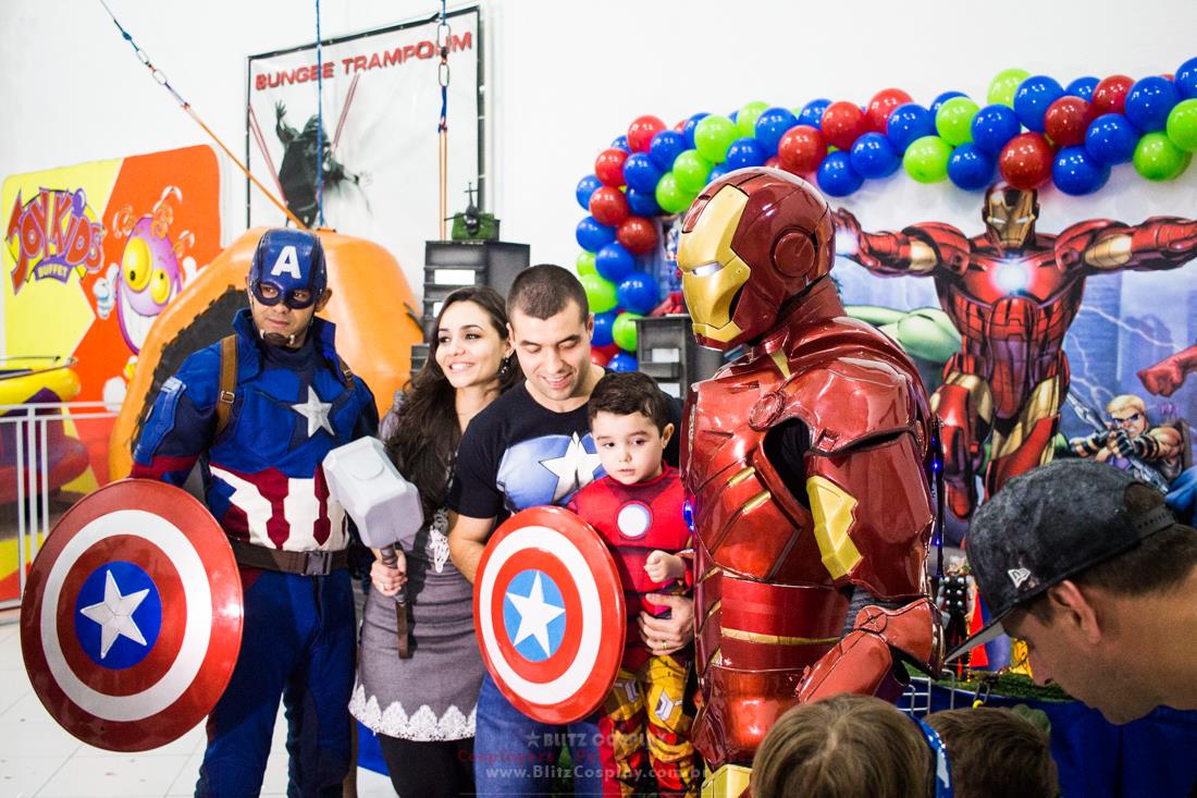 Personagem vivo Homem de ferro