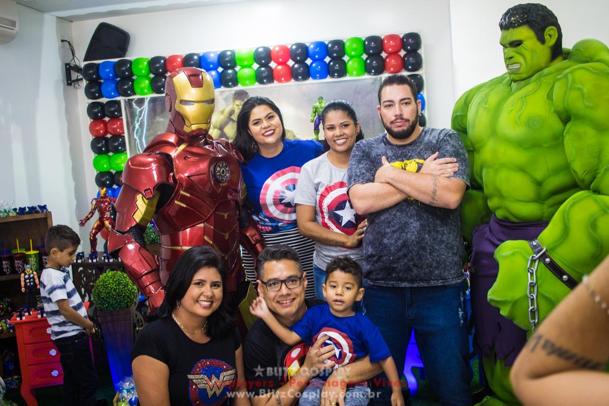 Personagem vivo Homem de ferro