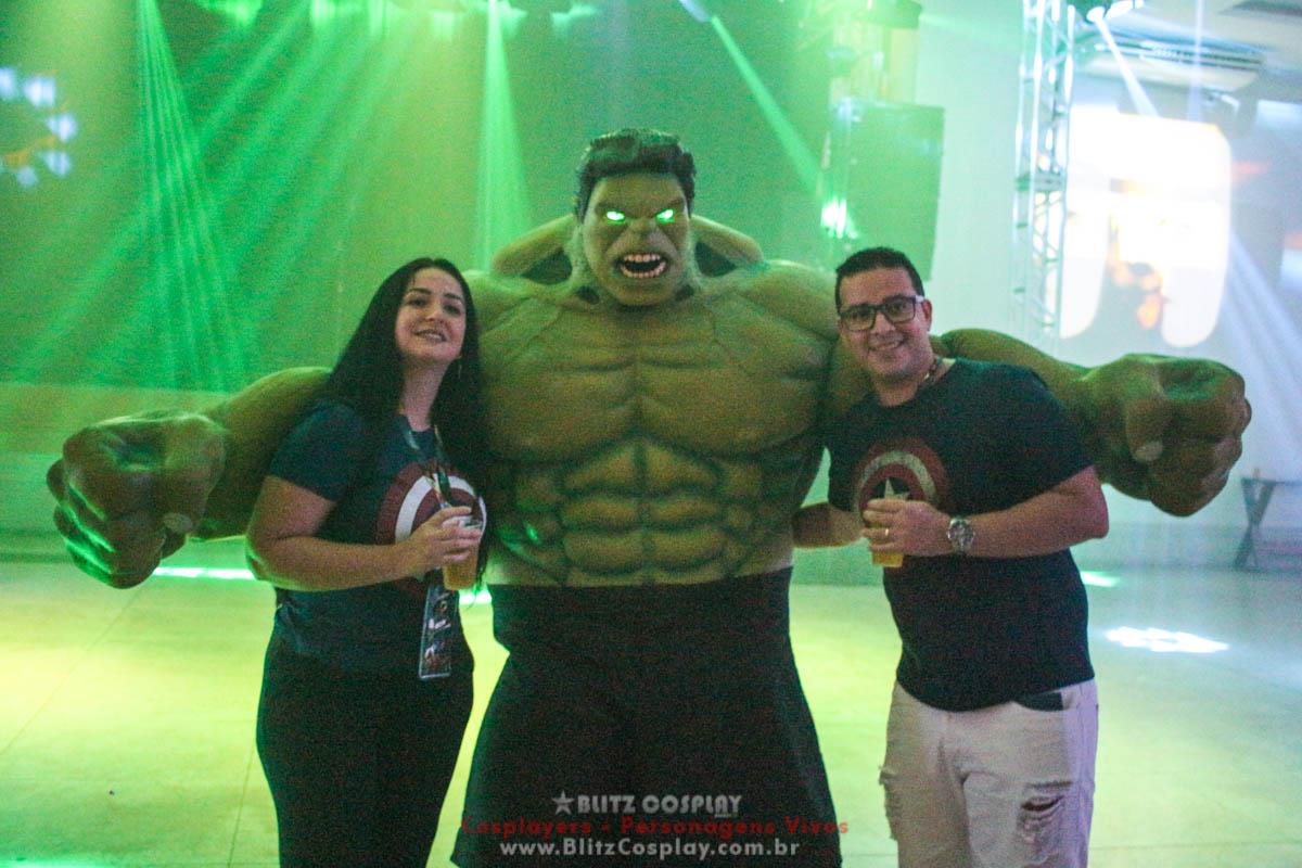 Thanos e Hulk Personagens Vivos Para Festas.