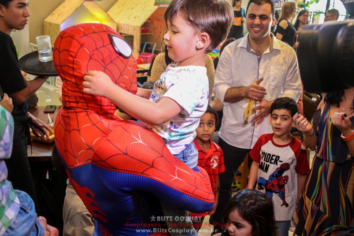 Homem Aranha Personagem Vivo Para Festas.