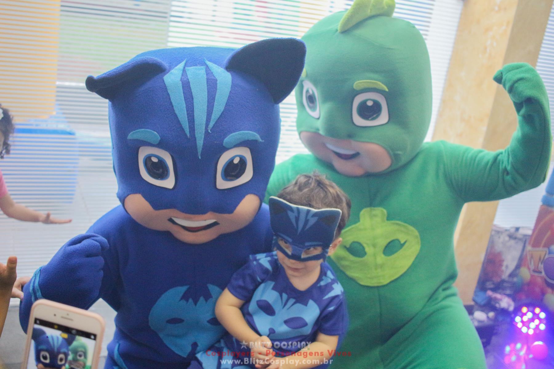 PJmask personagens vivos para festa 