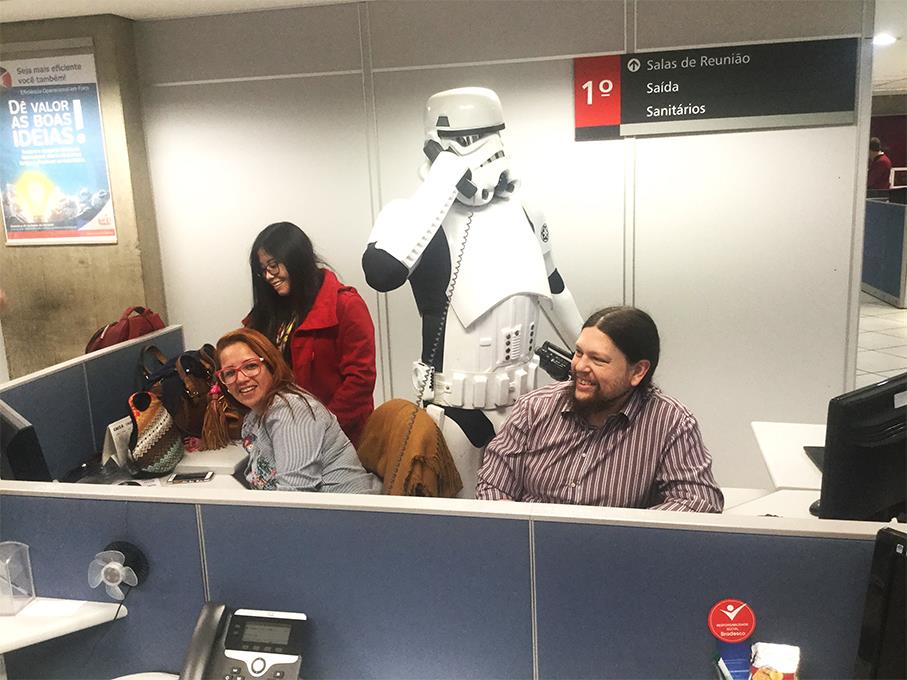 Personagens vivos Stormtroopers