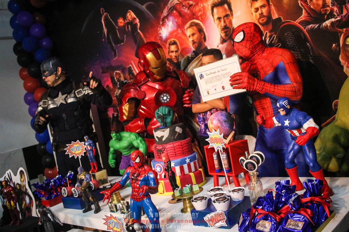 Os Vingadores Personagens Vivos Para Festas.