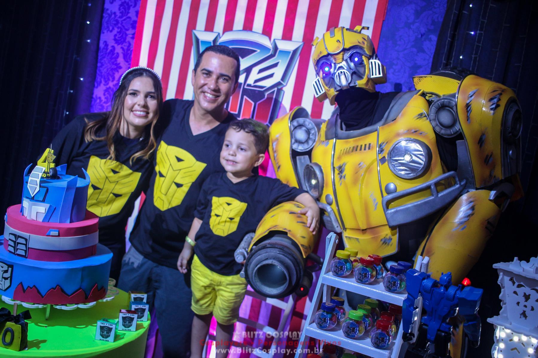 Bumblebee personagem vivo festas