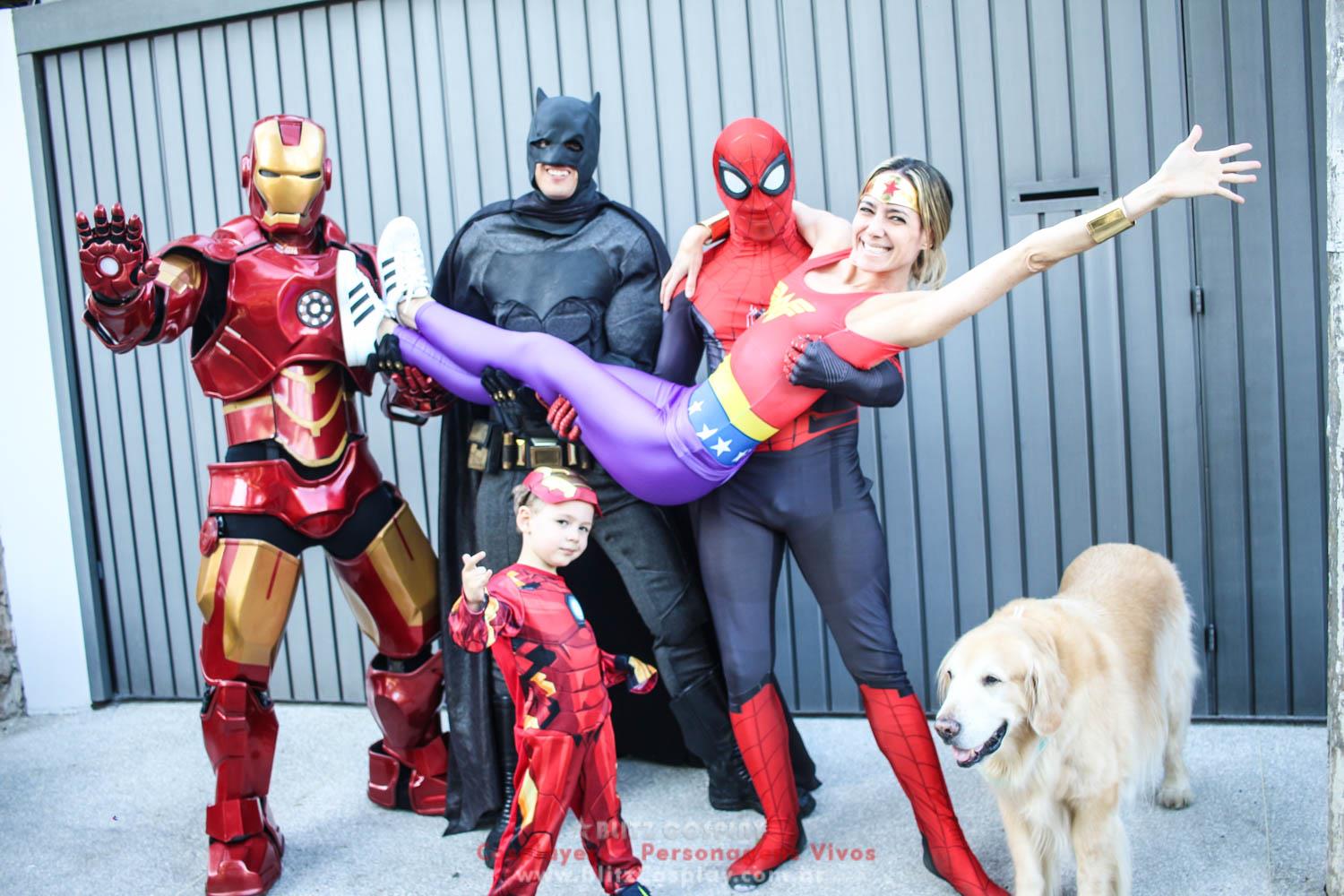 Heróis Betina Personagens Vivos Para Festas e Eventos.