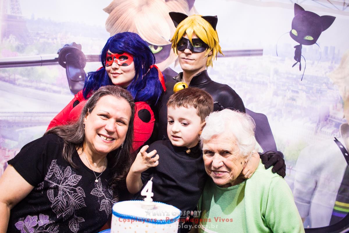 Ladybug personagens vivos para aniversários