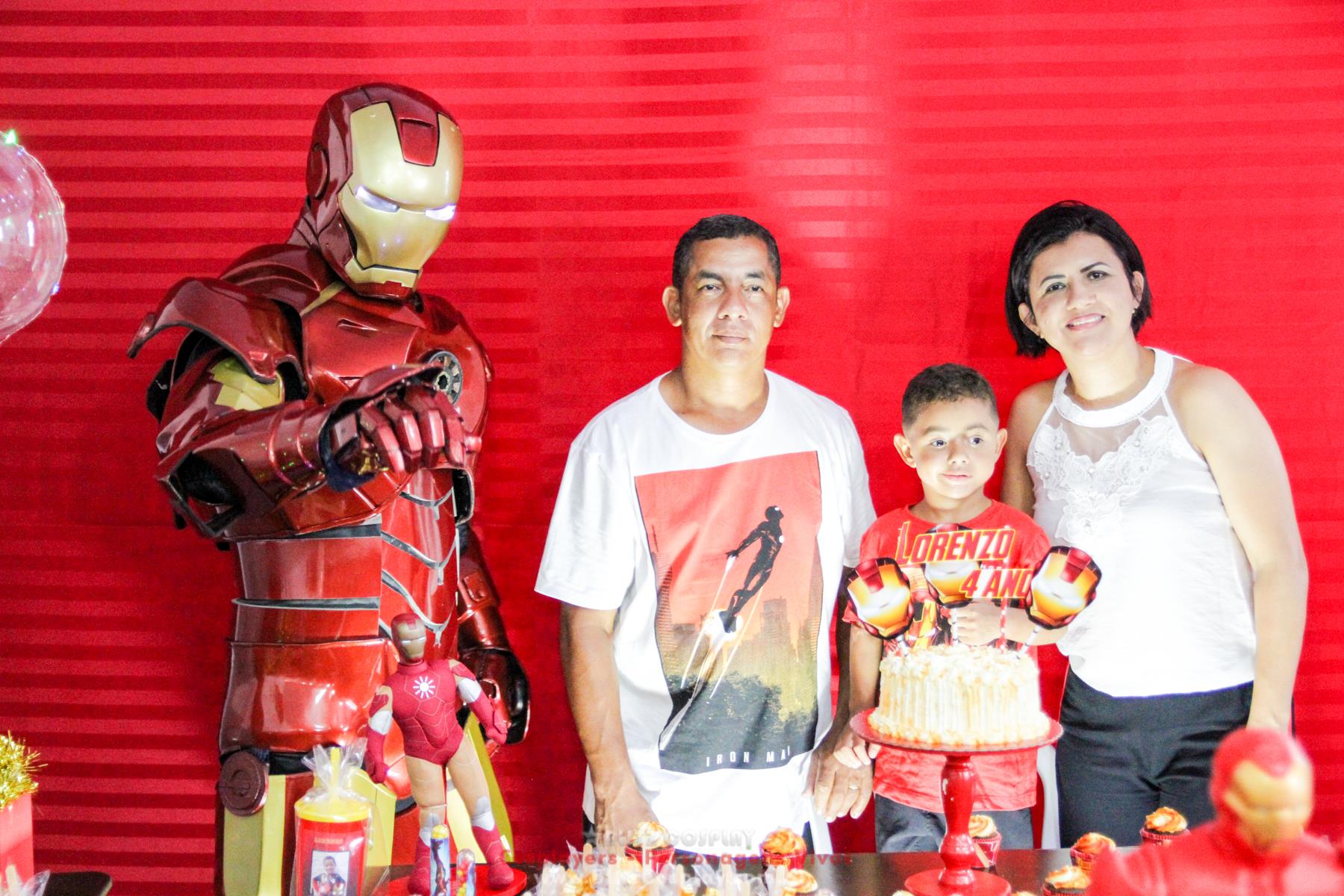 Homem de ferro personagem vivo festas