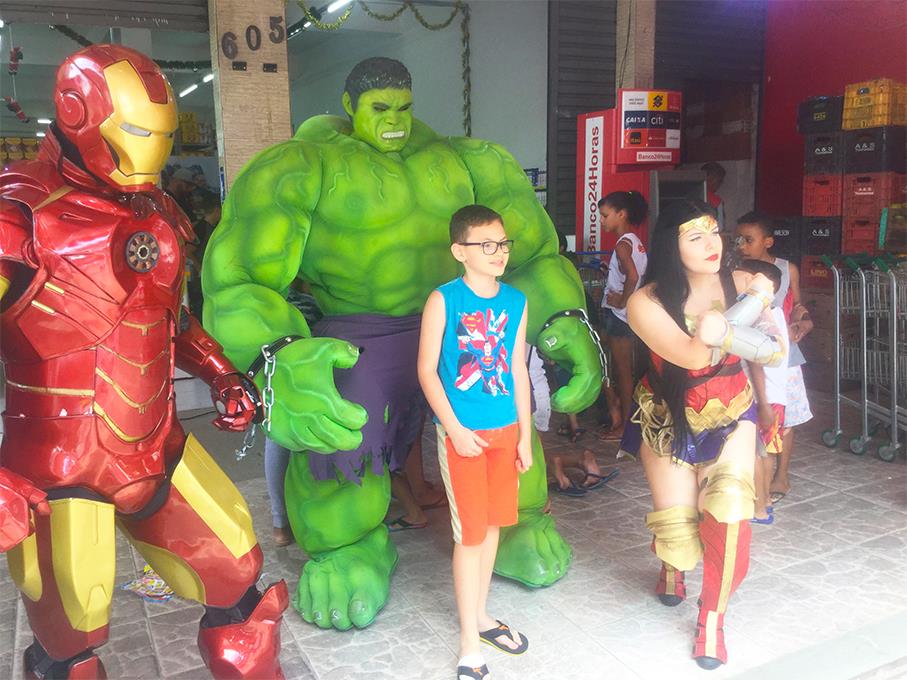 Hulk Personagem vivo para eventos